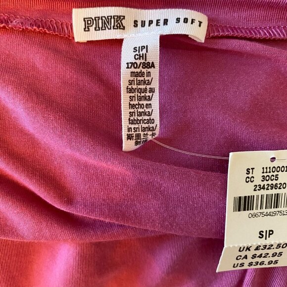 Pink Victoria's Secret Soft Criss Cross Neck Long Sleeve T-Shirt - Picture 4 of 5